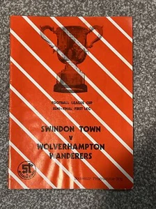 SWINDON TOWN V WOLVERHAMPTON WANDERERS - 15 JAN 1980 - VINTAGE ADVERTS - Picture 1 of 7