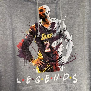 Legends Kobe Bryant #24 Gray Hoodie Medium By Jon Lauren Apparel Graphic - Picture 1 of 8