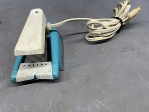 Antique Nassau Electric Play Toy Metal Blue Iron Vintage 1950s 110V Play House - Picture 1 of 6