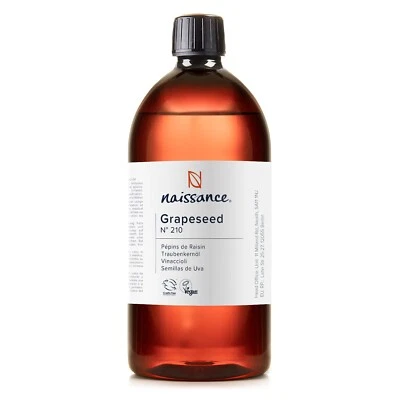 Naissance Grapeseed Oil (no.210) - 900ml - Massage, Skincare, Hair, Beauty