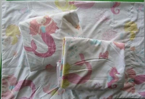 LEVTEX KIDS JOELLE UNDERSEA/MERMAID PINK 3 PC TWIN SHEET SET - 100% POLYESTER - Picture 1 of 4