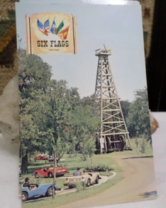 Lot - Vintage 6 Six Flags Over Texas Postcards -19 OIL DERRICK, Unposted - Picture 1 of 3