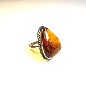 USA Ring Baltic Amber Handmade KIZIMA - Picture 1 of 5