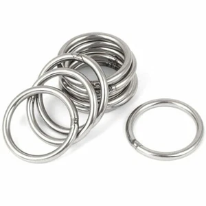 304 Edelstahl Rundringe Edelstahl VA2 Poliert Rundring O Ring Ringe Viele Größen - Picture 1 of 5