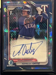 Bowman Sapphire 2024 Abimelec Ortiz 1st Bowman Auto Rangers - Imagen 1 de 2