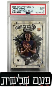 Lamine Yamal 2024-25 Topps total football greatest show /10 PSA 9 - Picture 1 of 2
