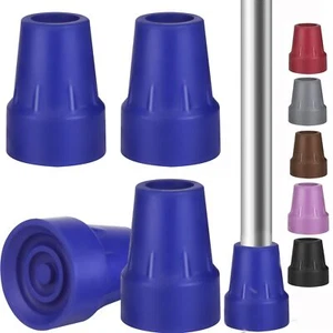 Crutch Tips Heavy Duty Replacement Rubber Cane,Hiking Walker Tips 3/4” Non-Sl... - Picture 1 of 7