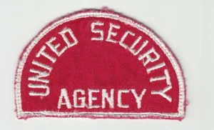USED Collectible Vtg UNITED SECURITY Guard AGENCY Service PATCH Shoulder orFront - Picture 1 of 2