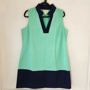 Sail to Sable STS Stretch Above Nautical Shift Dress Seafoam Green Women's XL - Picture 1 of 6