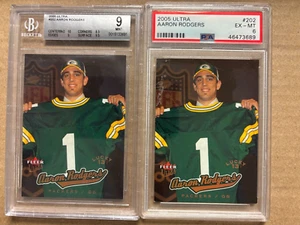 2X 2005 Fleer Ultra Aaron Rodgers Lucky 13 #202 RC Green Bay Packers /599 lot 2 - Picture 1 of 5