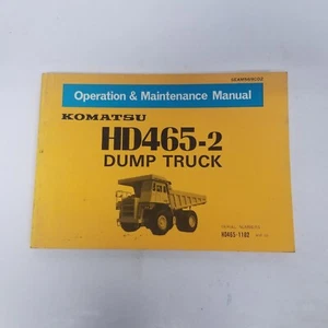 Komatsu HD465-2 Dump Truck Operation & Maintenance Manual, # HD465-1102 & Up - Picture 1 of 7