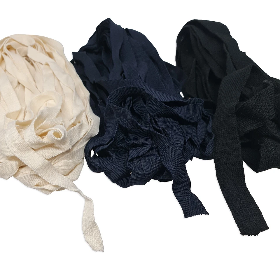 Neotrims Continuous Knit Tape Trimming,Drawstring Strapping,Selvedge Edge Trim - Image 1 of 1