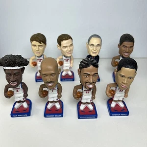2004 NBA Champions Detroit Pistons Bad Boys II Burger King 8 Bobblehead Set - Picture 1 of 9