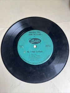 Consejos de béisbol 1962 de las estrellas no. 2 How to Pitch 7” VINILO EP 33 MARS RECORD - Imagen 1 de 4