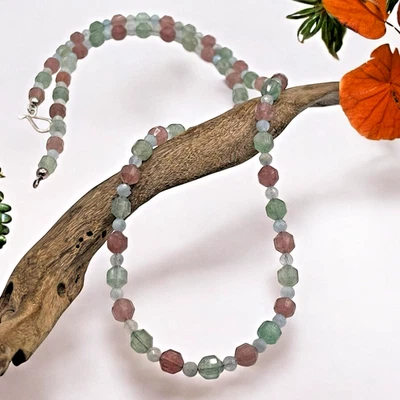 NEW Jay King DTR 925 Sterling Blue, Green & Smoky Quartz Strand Necklace, 32" - Image 1 of 4