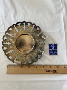 Plato de plata vintage Sheffield hecho en Inglaterra - Imagen 1 de 4