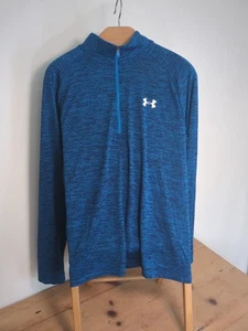 Under Armour Suelto Para Hombre Talla Grande Ligero Correr Gimnasio Manga Larga Azul - Imagen 1 de 7