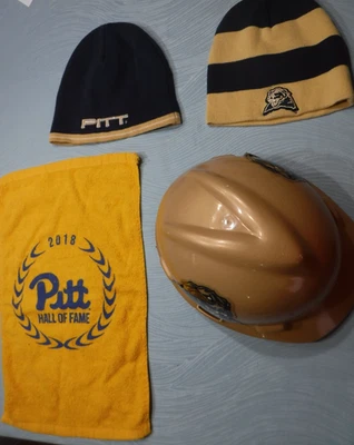 ПИТТСБУРГ ПАНТЕРЫ MSA ХАРДХЭТ ЗИМНИЕ ШЛЯПЫ ЗАЛ СЛАВЫ ПОЛОТЕНЦЕ ЛОТ 4 PITT ТОВАРОВ - Изображение 1 из 4