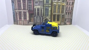 Matchbox 2015 Hummer Police 1-120: MBX Heroic Rescue modified blue yellow model - Picture 1 of 20