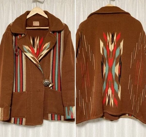 Ganscraft XL 40s-50s Morgan Concho Chimayo Native Rag Jacket Coat Vintage JAPAN - Picture 1 of 9