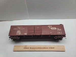 2 Rail O Scale Walthers CNW Double Door Auto Boxcar Built Brass Wood Kit - Picture 1 of 16