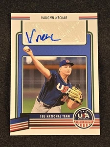 2023 Panini Stars & Stripes Vaughn Neckar #18U2-VN Auto - Picture 1 of 2