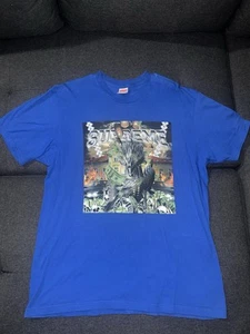 SUPREME Dragon Tee Short Sleeve Shirt Money Rap Album Large Blue SS20 - Picture 1 of 10