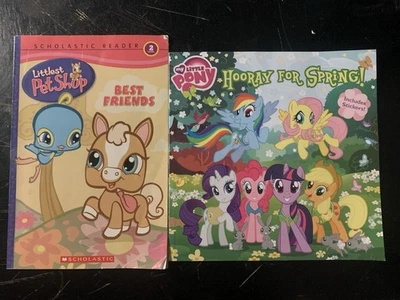 Littlest Pet Shop Best Friends & My Little Pony Hooray For Spring Book Bundle - Image 1 of 4