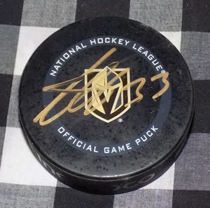 Adin Hill Signed Gameday Puck Vegas Golden Knights Stanley Cup Champion - Picture 1 of 1