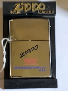 1932 Zippo Manufacturing Co. USA Commemorative 2002 Lighter Polished Chrome - Picture 1 of 12