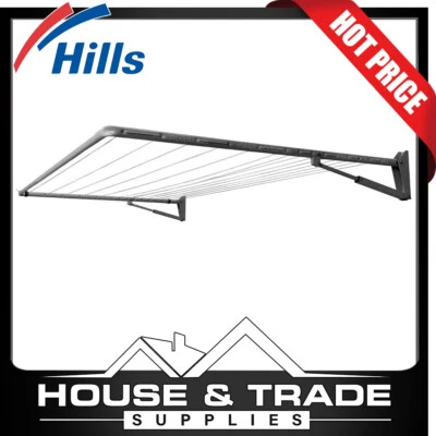 Hills Frazer Clothesline 33m Line Space Single Folding WOODLAND GREY 100770 - image 1 of 3