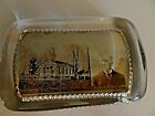 Antique Glass Picture Paperweight ROCHESTER REFORMED CHURCH WILFRED SMITH Co.