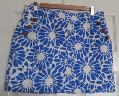 PAPAYA Mini Skirt UK 12 Blue Lined Zip Fastener Side & Back Pockets Never Worn - Image 1 of 4