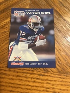 1990 Pro Set John Taylor #421 San Francisco 49ers Pro Bowl - Picture 1 of 3