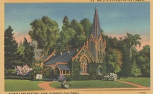 Little Church of the Flowers - Glendale, Kalifornien - unbespielte Litho - Bild 1 von 3