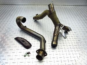 2013 12-13 DUCATI MONSTER 696 Header Exhaust Manifold Pipes Front Heat Shield