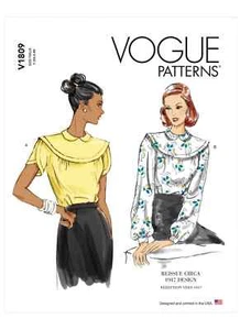 Vogue Top Misses patrón de costura V1809 - Imagen 1 de 6