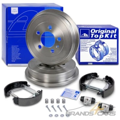 ATE BREMSTROMMELN +TOPKIT BREMSBACKEN HINTEN FÜR SEAT SKODA FABIA 3 VW POLO 5 - Bild 1 von 4