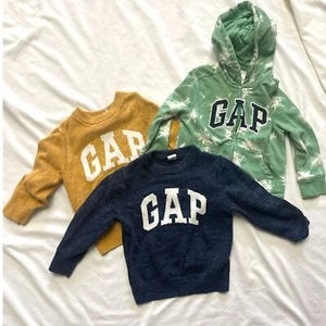 Lot Vintage Gap 3 Pullover Cotton Hoodie Sweaters Sweatshirt SIZE 3T Kid Toddler - Picture 1 of 8