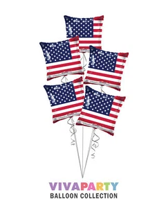 Ramo de Globos Bandera de Estados Unidos, Globos Día de la Independencia - (5 Globos) - Imagen 1 de 2
