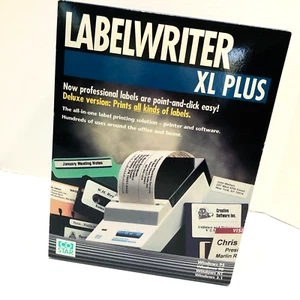 NEW Dymo Costar LabelWriter XL Plus Label Maker Vintage Complete Never Used - Picture 1 of 9