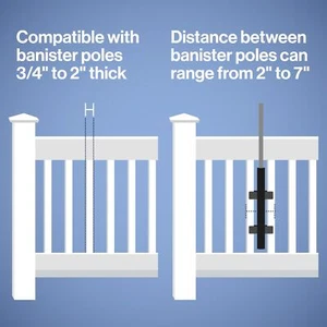 Patio Umbrella Holder | Outdoor Umbrella Base And Mount | Attaches To Railing Ma - Picture 1 of 8