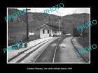 Old Postcard Size Photo Of Lombard Montana The Railroad Depot Station C1940 2