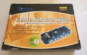 Zonet (KVM3004) 4-Ports External KVM Auto-Switch - Picture 1 of 3