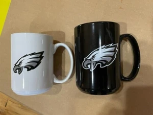 New! 2 NFL Philadelphia Eagles Football Coffee Cups Mug 14oz - xmas gift - Picture 1 of 2