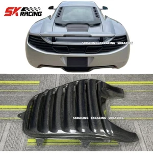 Fits Mclaren MP4-12C 650S Carbon Fiber Rear Engine Hood Panel Cover Bonnet Trim - Picture 1 of 16