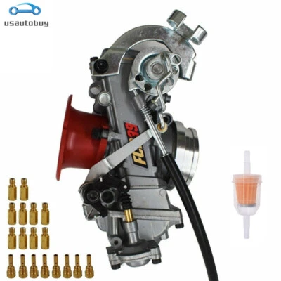 Carburador FCR39 para Kawasaki KLX400 Suzuki DRZ 400S Honda Racing lateral inclinado - Imagem 1 de 4