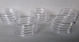 1 1/2 inch clear plastic rings for crafts 25 pieces new - Picture 1 of 2
