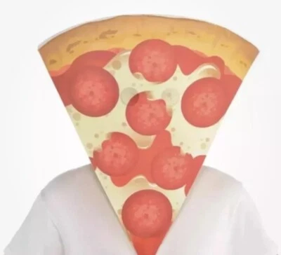 Máscara de novedad Pepperoni Pizza Slice de Amscan 14+ nueva con etiquetas Halloween/Cosplay📦 Foto 1 de 4