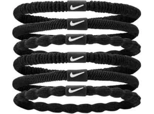 NIKE FLEX HAIR BAND UNISEX KIDS ADULTS BLACK WHITE TICK HAIRBANDS - Picture 1 of 1